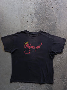 THRASHED & FADED “MÉNAGE” TEE - 1990S - LOST ENDS FOUND