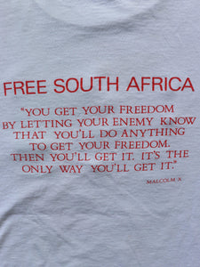 MALCOM X "BY ANY MEANS NECESSARY" TEE - 1990S - LOST ENDS FOUND