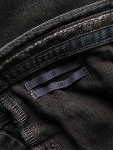 NUMBER (N)INE SS08 "BIRDS" REPAIRED MUDWASH DENIM