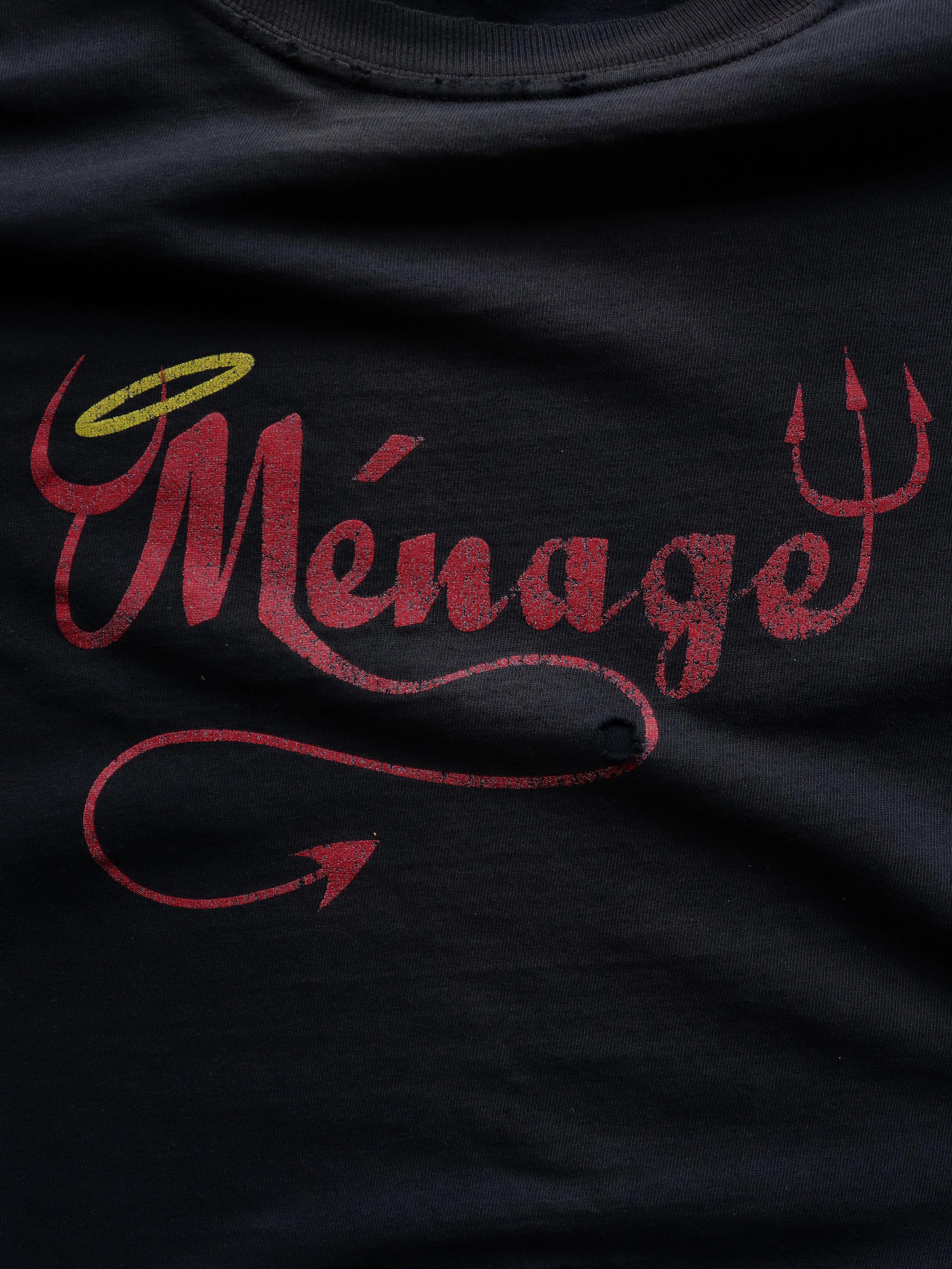 THRASHED & FADED “MÉNAGE” TEE - 1990S - LOST ENDS FOUND