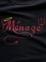 Load image into Gallery viewer, THRASHED &amp; FADED “MÉNAGE” TEE - 1990S - LOST ENDS FOUND
