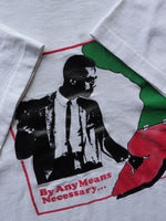 Load image into Gallery viewer, MALCOM X &quot;BY ANY MEANS NECESSARY&quot; TEE - 1990S - LOST ENDS FOUND
