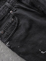 Load image into Gallery viewer, LEVIS 501 FADED BLACK PAINTER DENIM - 1990S
