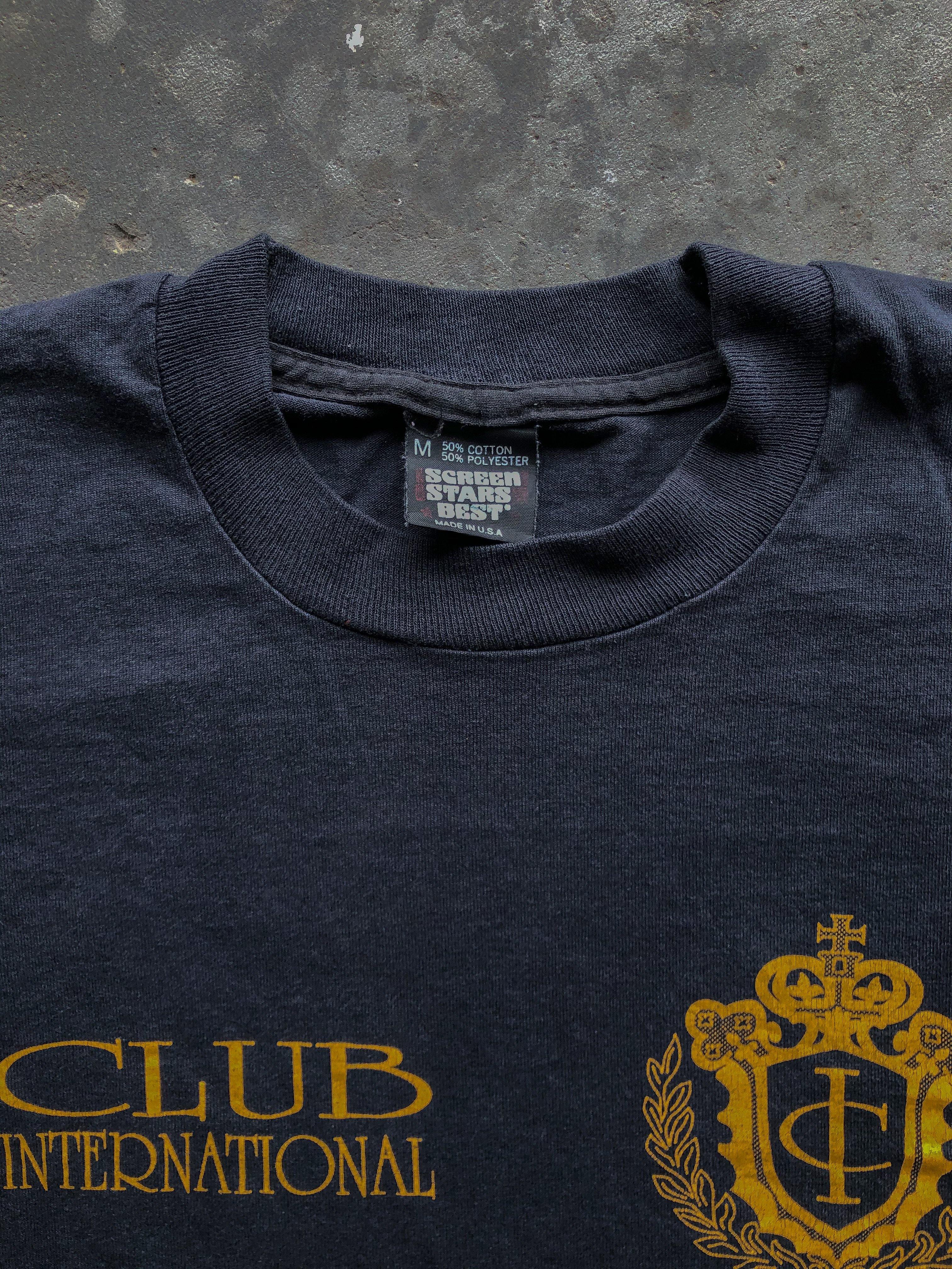 SINGLE STITCH “CLUB INTERNATIONAL” TEE - 1990S - LOST ENDS FOUND