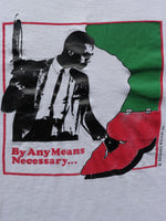 Load image into Gallery viewer, MALCOM X &quot;BY ANY MEANS NECESSARY&quot; TEE - 1990S - LOST ENDS FOUND
