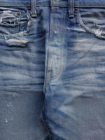 Load image into Gallery viewer, LEVI&#39;S 501 LVC FADED &amp; REPAIRED INDIGO DENIM - 2000S  ( 29 x 32 ) - LOST ENDS FOUND
