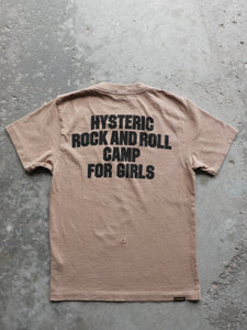 HYSTERIC GLAMOUR "ROCK & ROLL CAMP FOR GIRLS" TEE