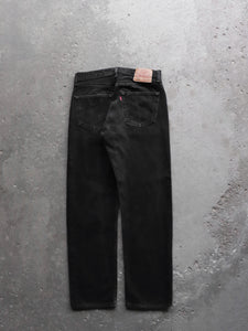 LEVIS 501 FADED BLACK DENIM - 1990S