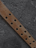 Load image into Gallery viewer, HICKORY LEATHER GROMMET BELT - 1990S
