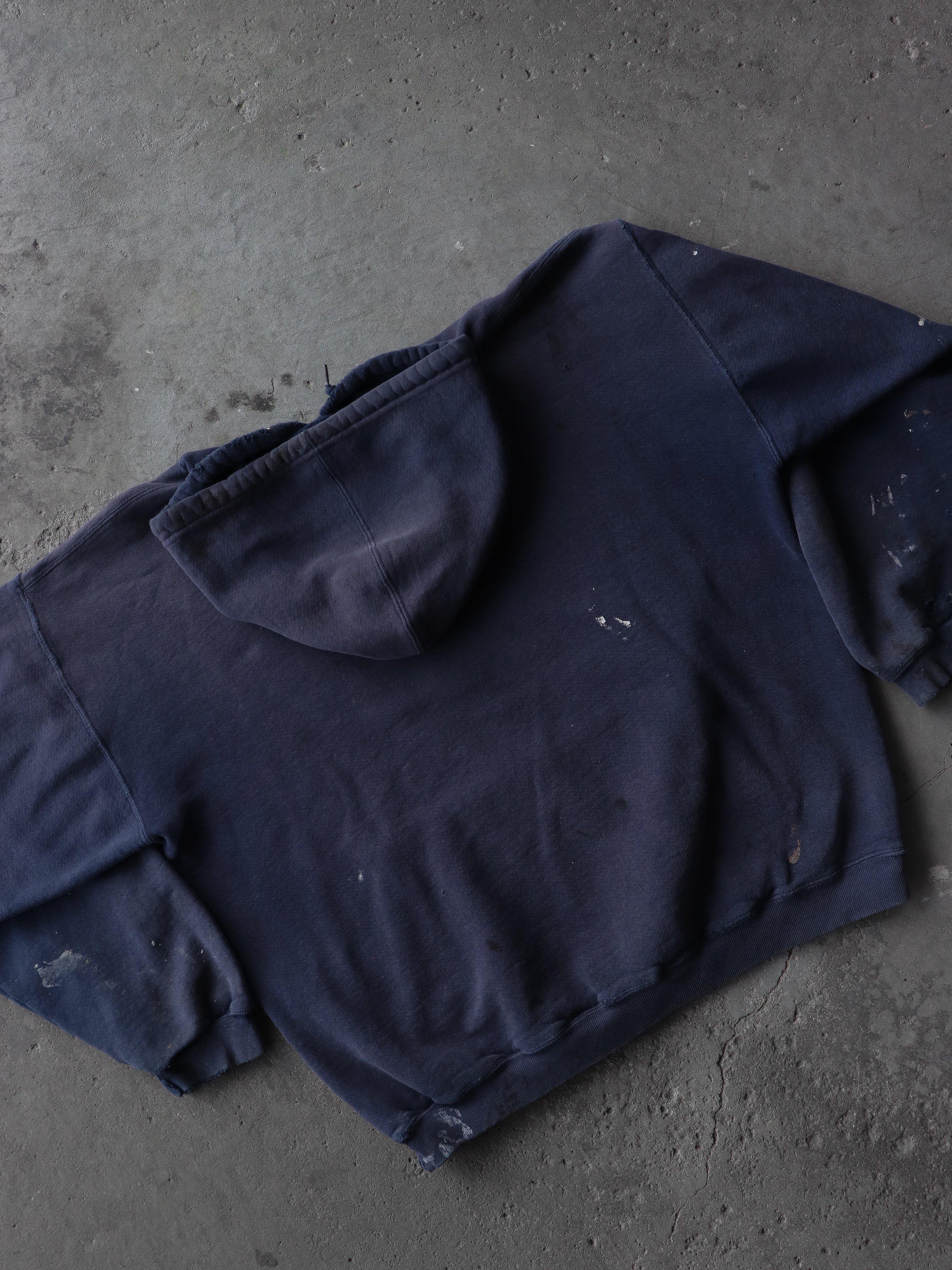 FADED & STAINED PAINTER HOODIE - 1990S - LOST ENDS FOUND