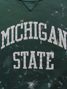 RUSSELL "MICHIGAN STATE" PAINTER CREWNECK - 1980S