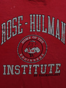 SINGLE STITCH FADED “ROSE-HULMAN” TEE - 1990S - LOST ENDS FOUND