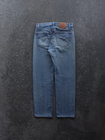 Load image into Gallery viewer, LEVIS 501 INDIGO DISTRESSED PAINTER DENIM - 1990S - LOST ENDS FOUND
