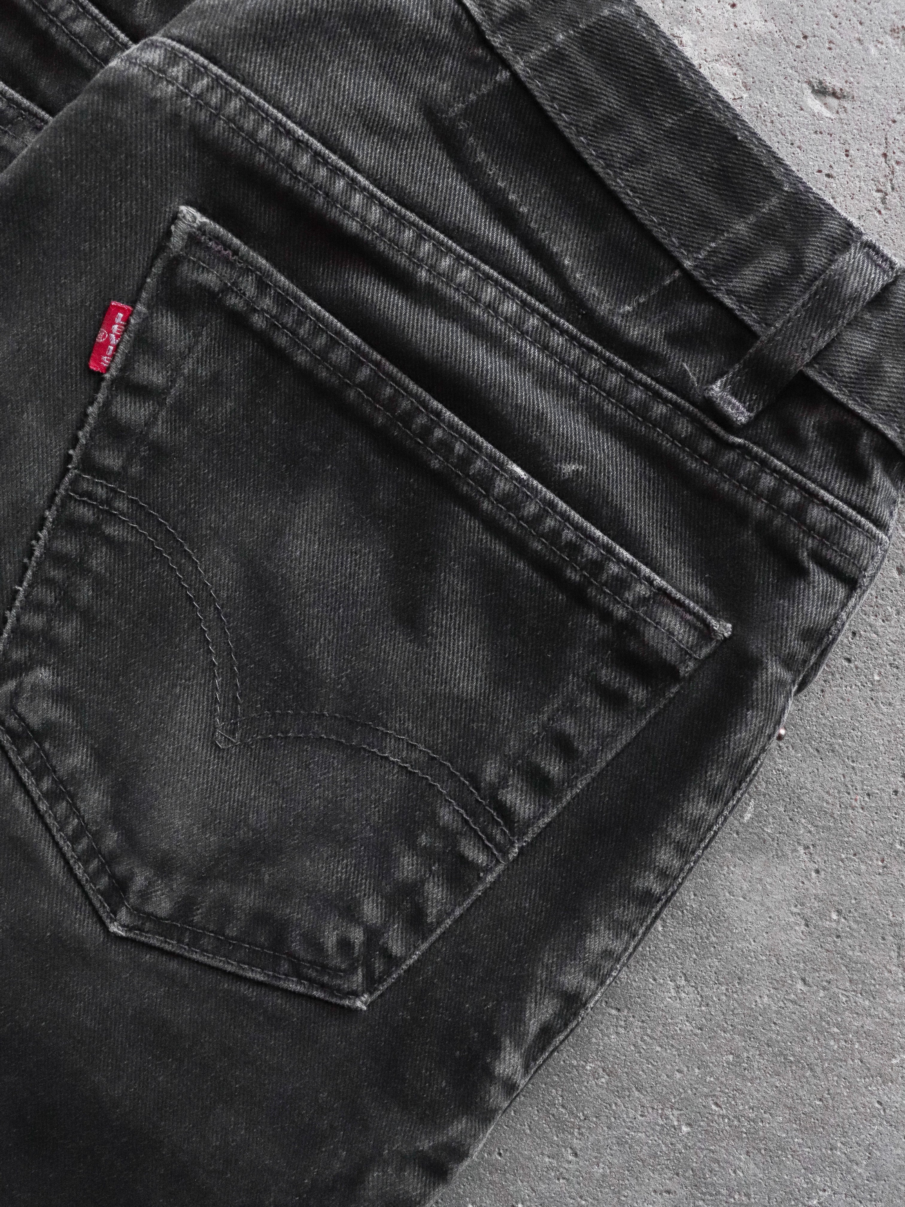 LEVI'S 550 FADED BLACK DENIM - 1990S