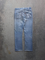 Load image into Gallery viewer, LEVIS THRASHED &amp; REPAIRED ALTERED DENIM - 1970S  ( 32 X 32 ) - LOST ENDS FOUND
