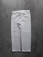 Load image into Gallery viewer, LEVI&#39;S 501 REPAIRED BONE DENIM - 1990S  ( 33 x 32 ) - LOST ENDS FOUND
