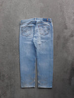 Load image into Gallery viewer, LEVI&#39;S 501 REPAIRED DIRTY WASH DENIM - 1990S
