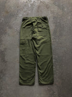 Load image into Gallery viewer, BRITISH MILITARY SATEEN TROUSERS - 1980S - LOST ENDS FOUND
