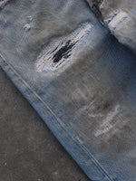 Load image into Gallery viewer, LEVI&#39;S 501 REPAIRED DIRTY WASH DENIM - 1990S
