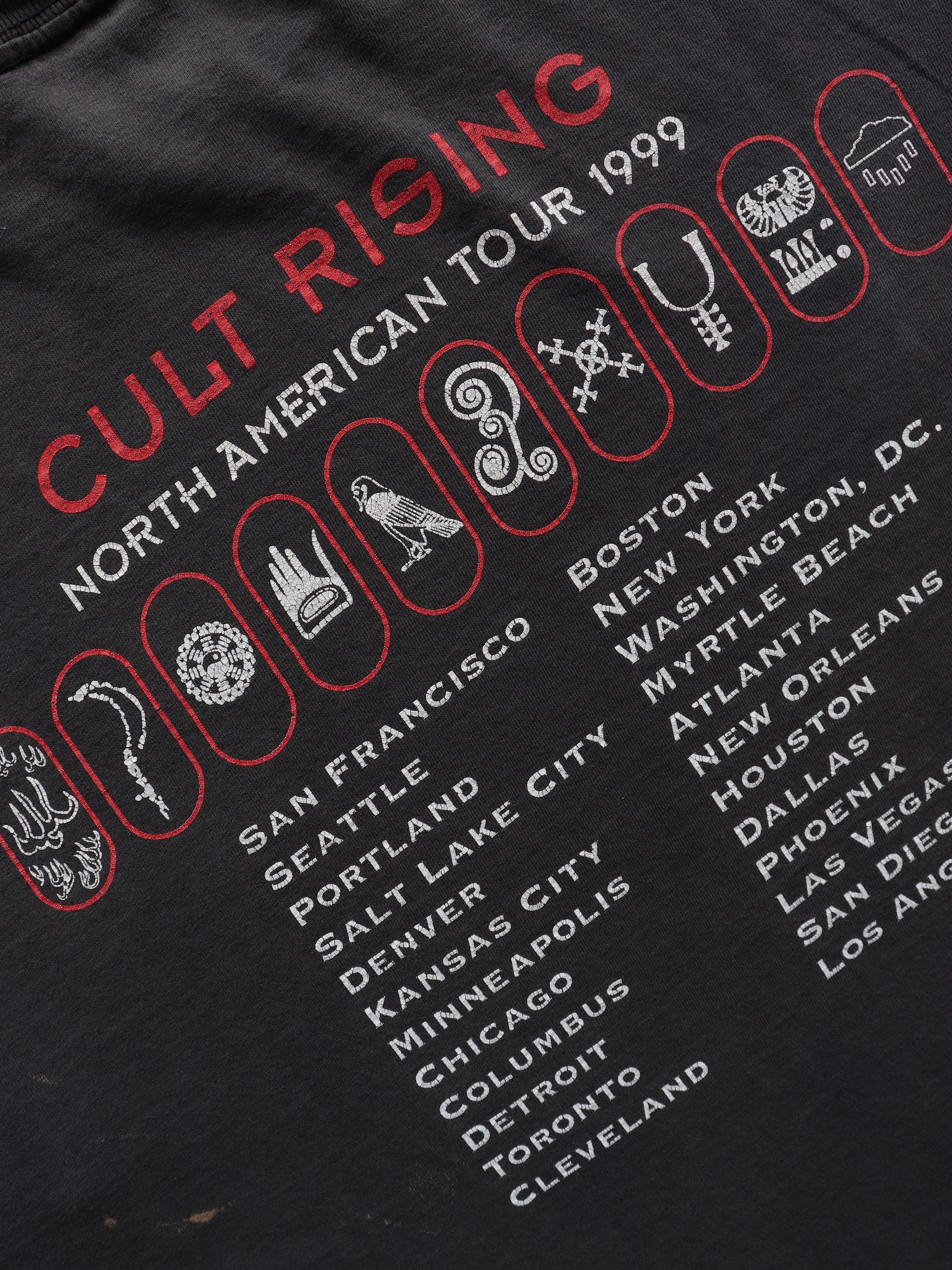 FADED THE CULT "CULT RISING" TEE - 1990S