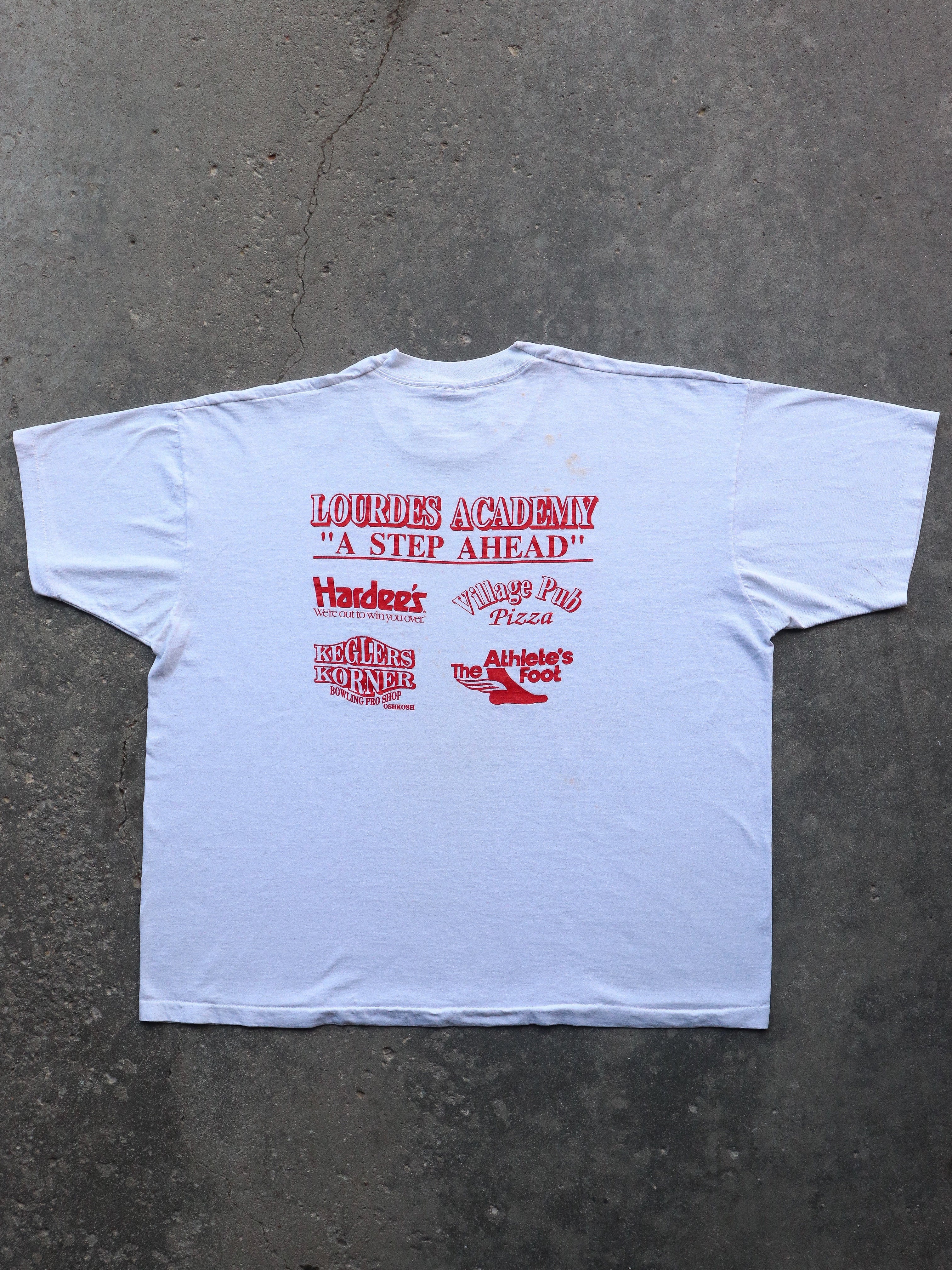 SINGLE STITCH “LOURDES ACADEMY” TEE - 1990S - LOST ENDS FOUND