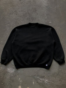 RUSSELL PITCH BLACK BLANK CREWNECK - 1990S - LOST ENDS FOUND