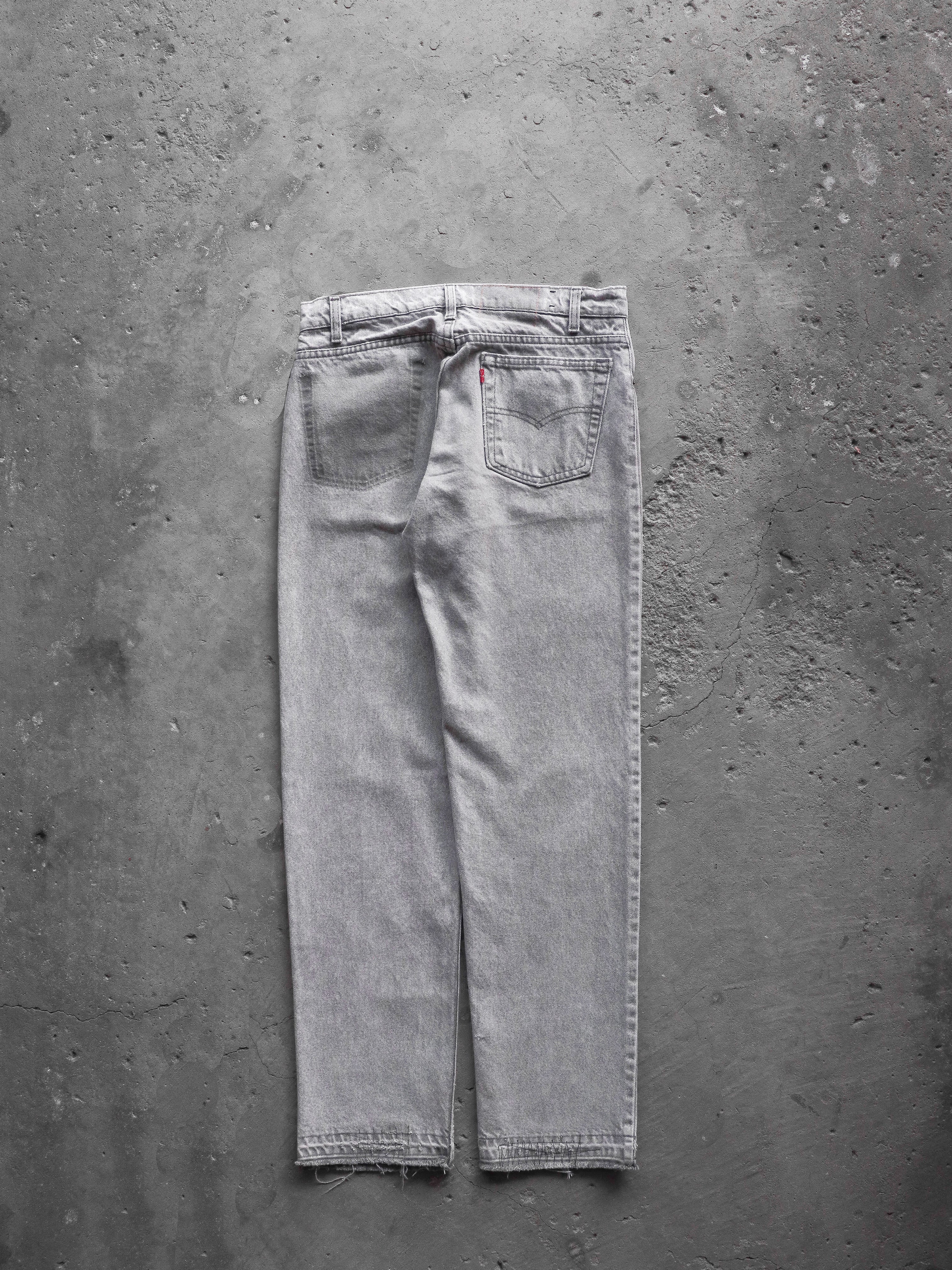 LEVI'S 505 REPAIRED STONEWASH PAINTER DENIM - 1990S