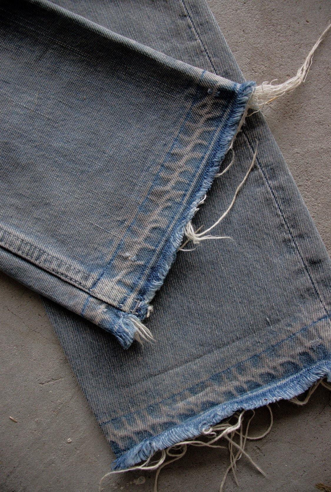 NUMBER (N)INE SS07 MUD WASH DISTRESSED "PAIN" DENIM - LOST ENDS FOUND