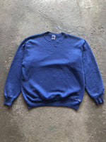 Load image into Gallery viewer, RUSSELL ROYAL BLUE BLANK SWEATSHIRT - 1990S - LOST ENDS FOUND
