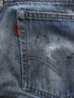 Load image into Gallery viewer, LEVIS THRASHED &amp; REPAIRED ALTERED DENIM - 1970S  ( 32 X 32 ) - LOST ENDS FOUND
