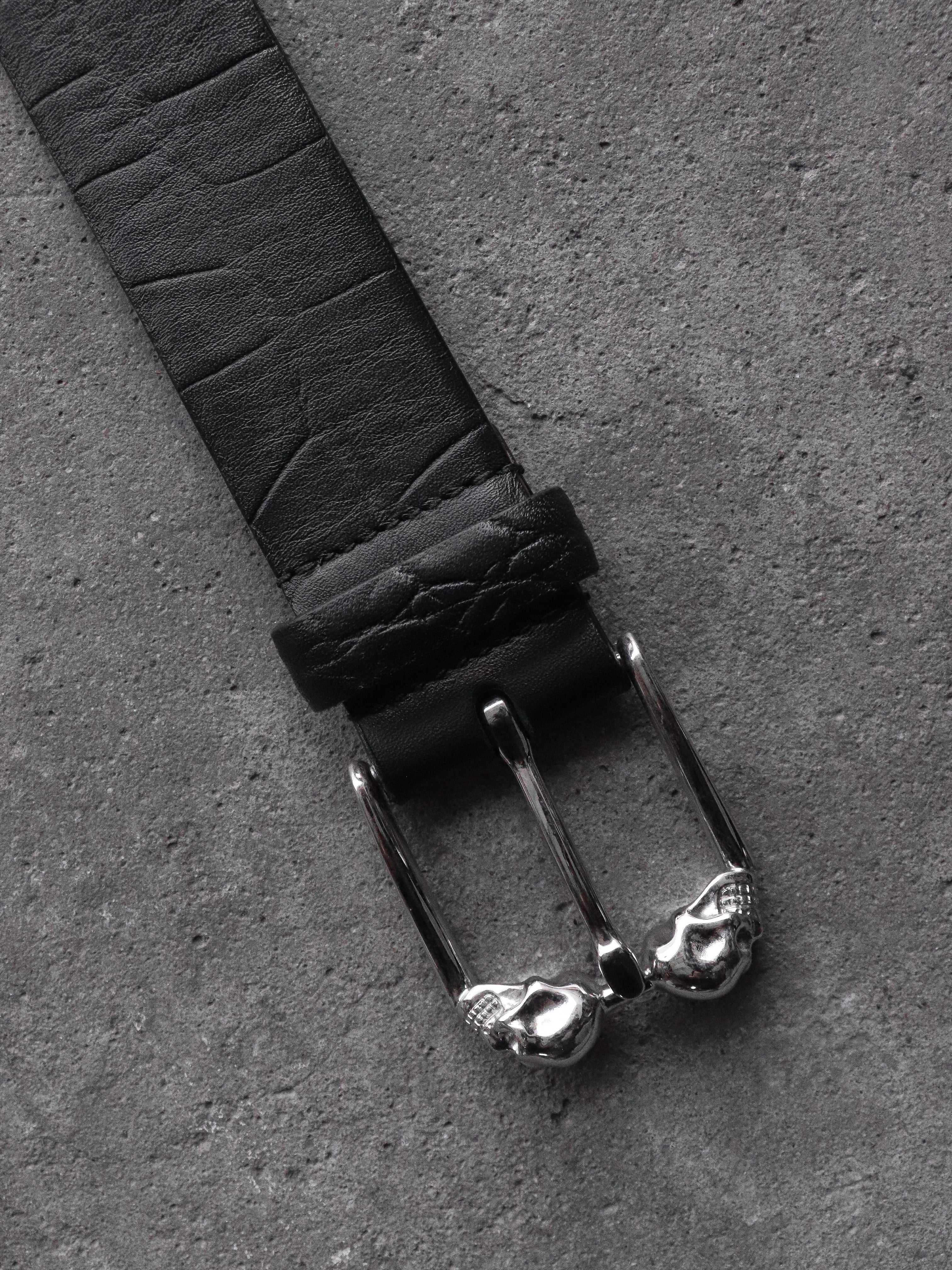 ALEXANDER MCQUEEN TWIN SKULL BELT