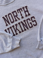 Load image into Gallery viewer, &quot;NORTH VIKINGS&quot; BOXY CREWNECK - 1990S - LOST ENDS FOUND
