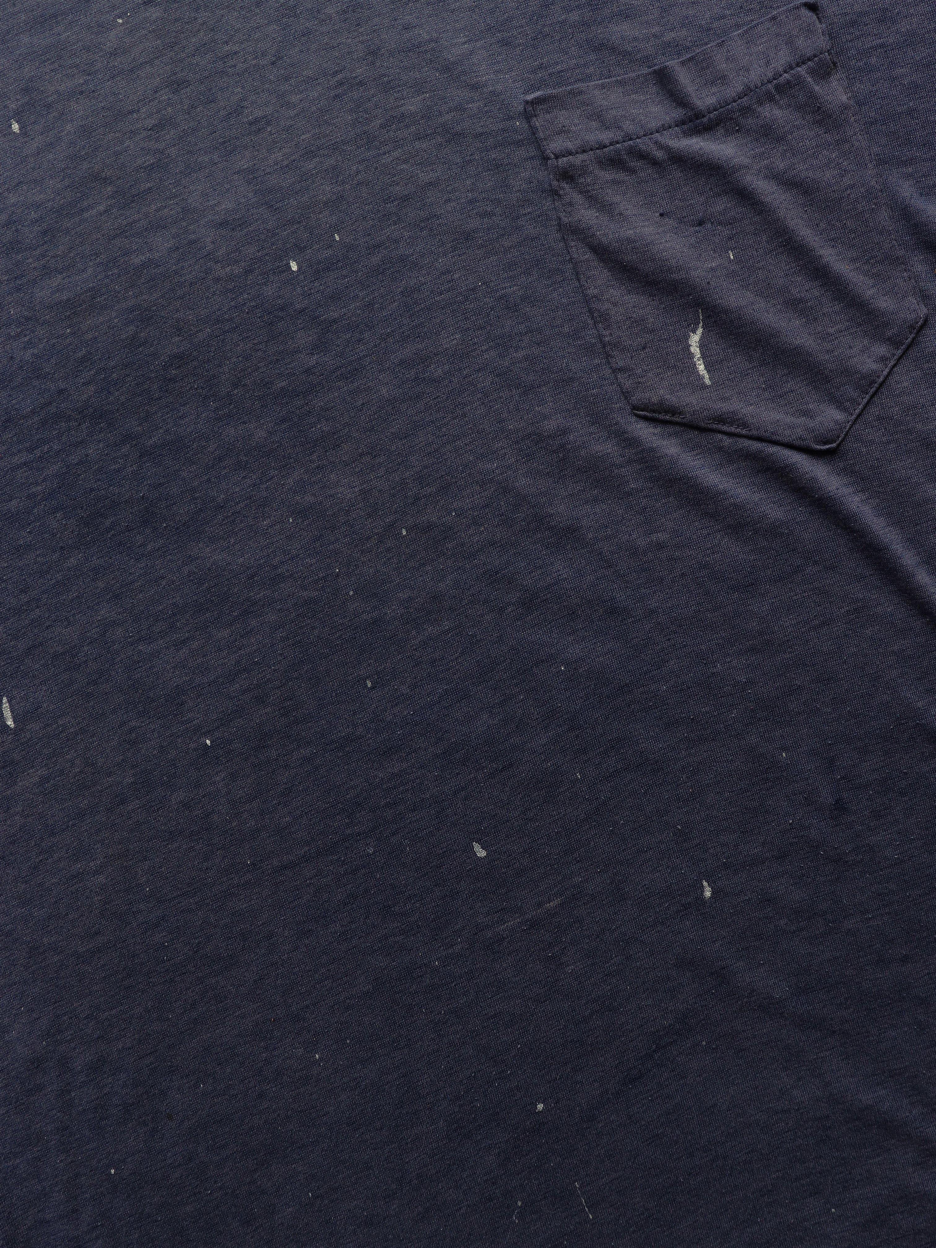 PAPER THIN FADED & PAINTED SELVEDGE POCKET TEE - 1970S - LOST ENDS FOUND