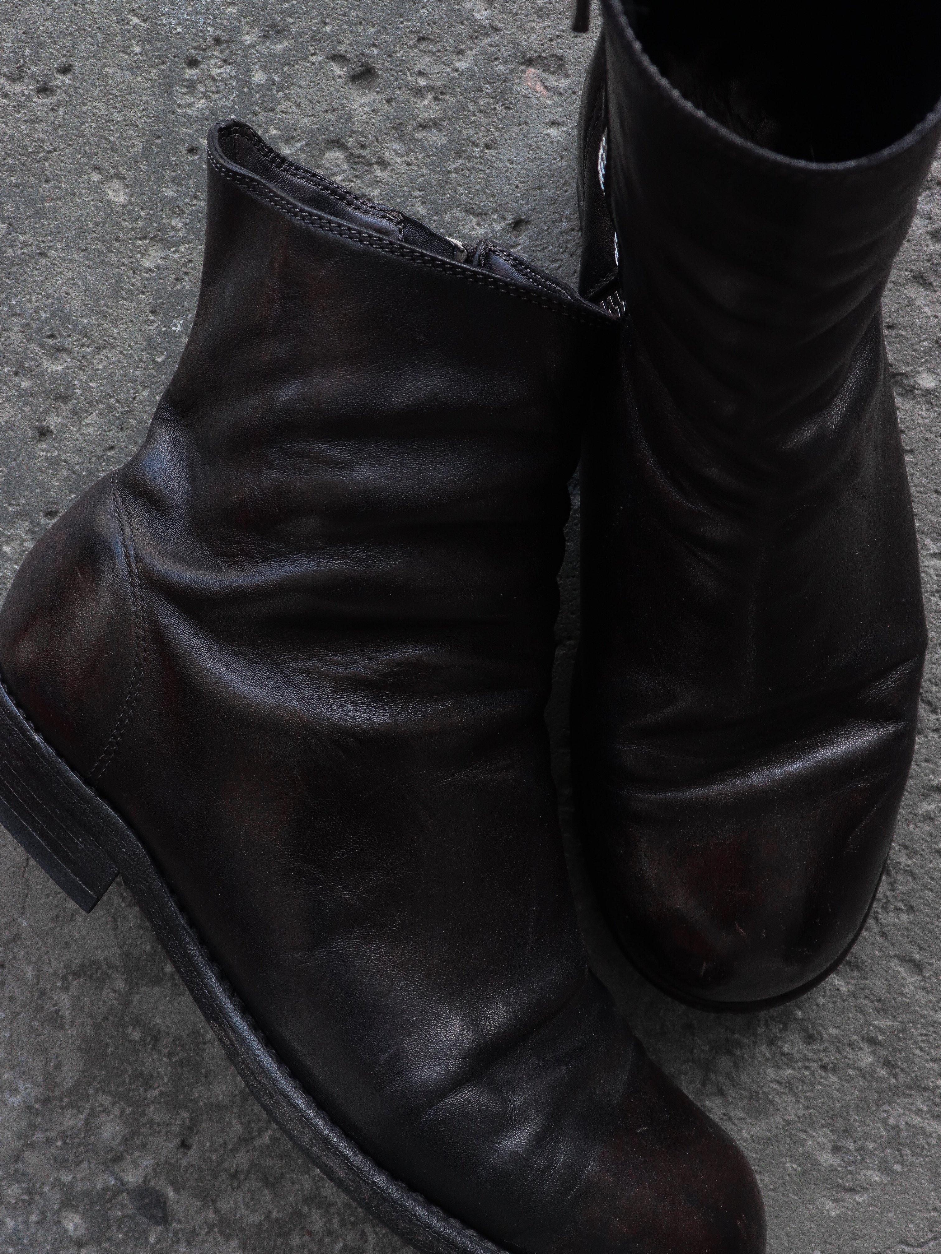 GUIDI 696 SIDE ZIP BOOTS  ( SIZE 42 ) - LOST ENDS FOUND