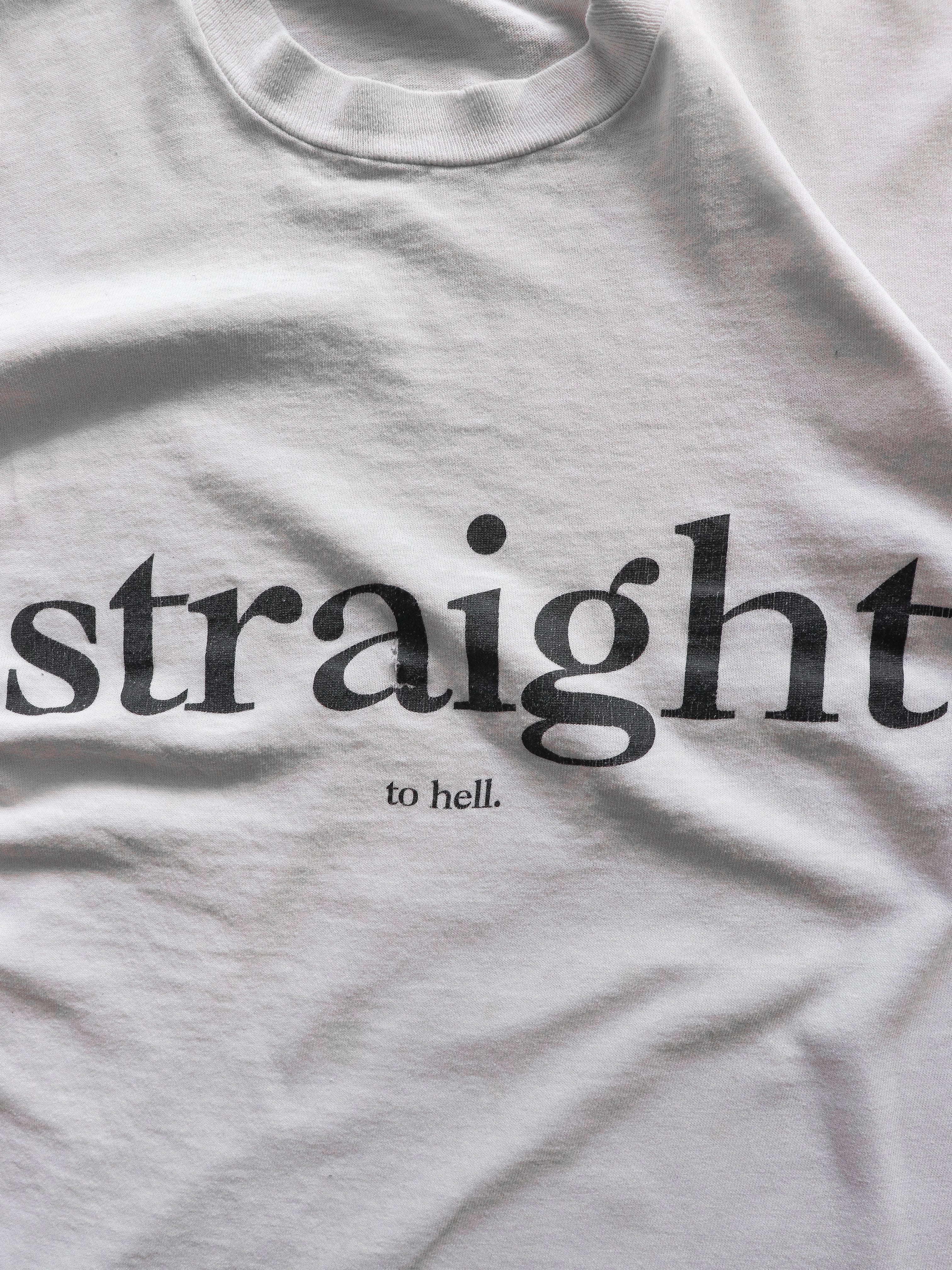 SINGLE STITCH "STRAIGHT TO HELL" TEE - 1990S