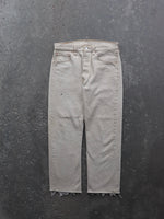 Load image into Gallery viewer, LEVIS 501 RELEASED HEM IVORY DENIM - 1990S - LOST ENDS FOUND
