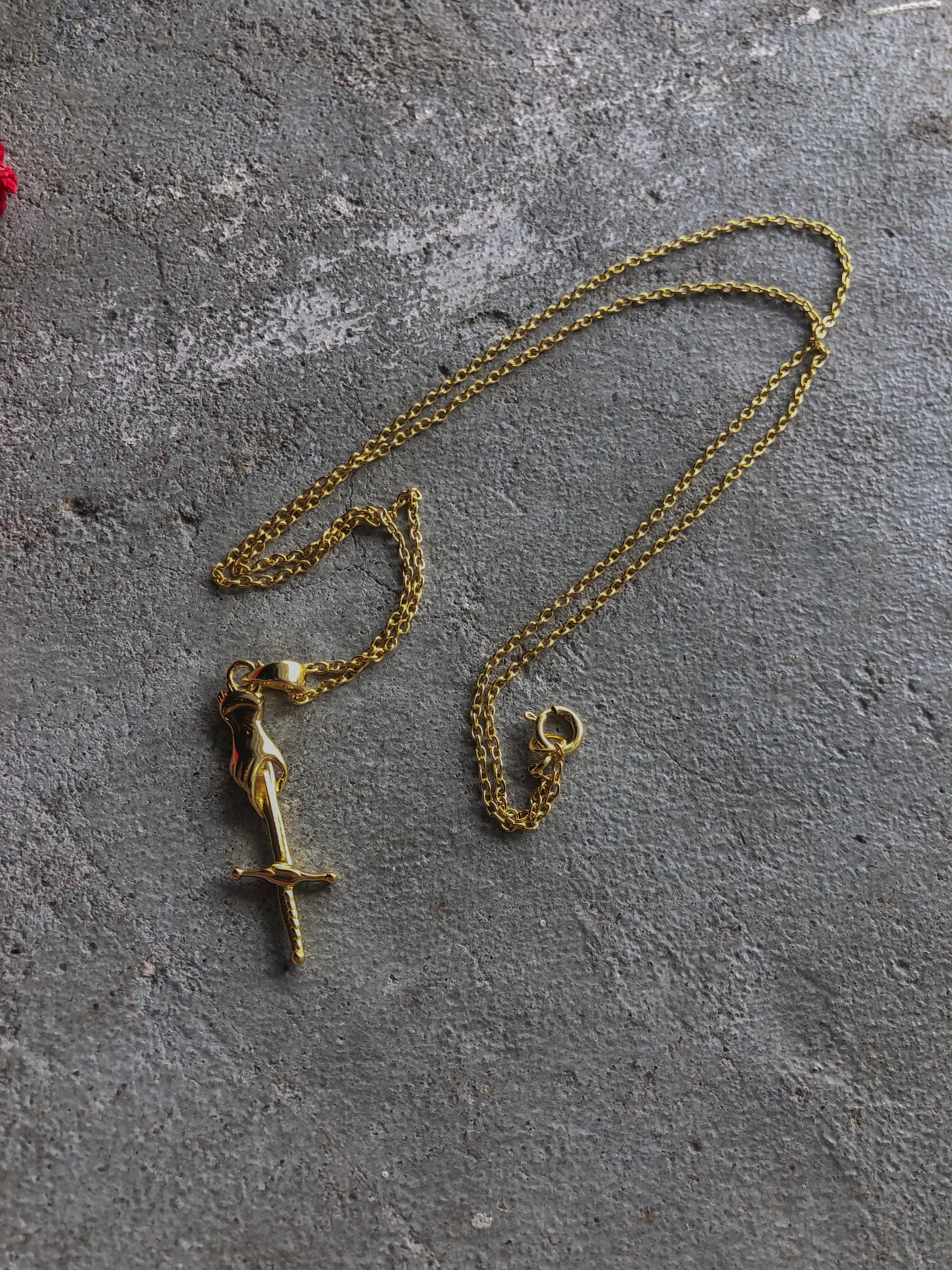 FUGAZI DAGGER NECKLACE - LOST ENDS FOUND