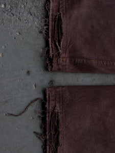 LEVIS 501 RELEASED HEM MAHOGANY DENIM - 1990S - LOST ENDS FOUND