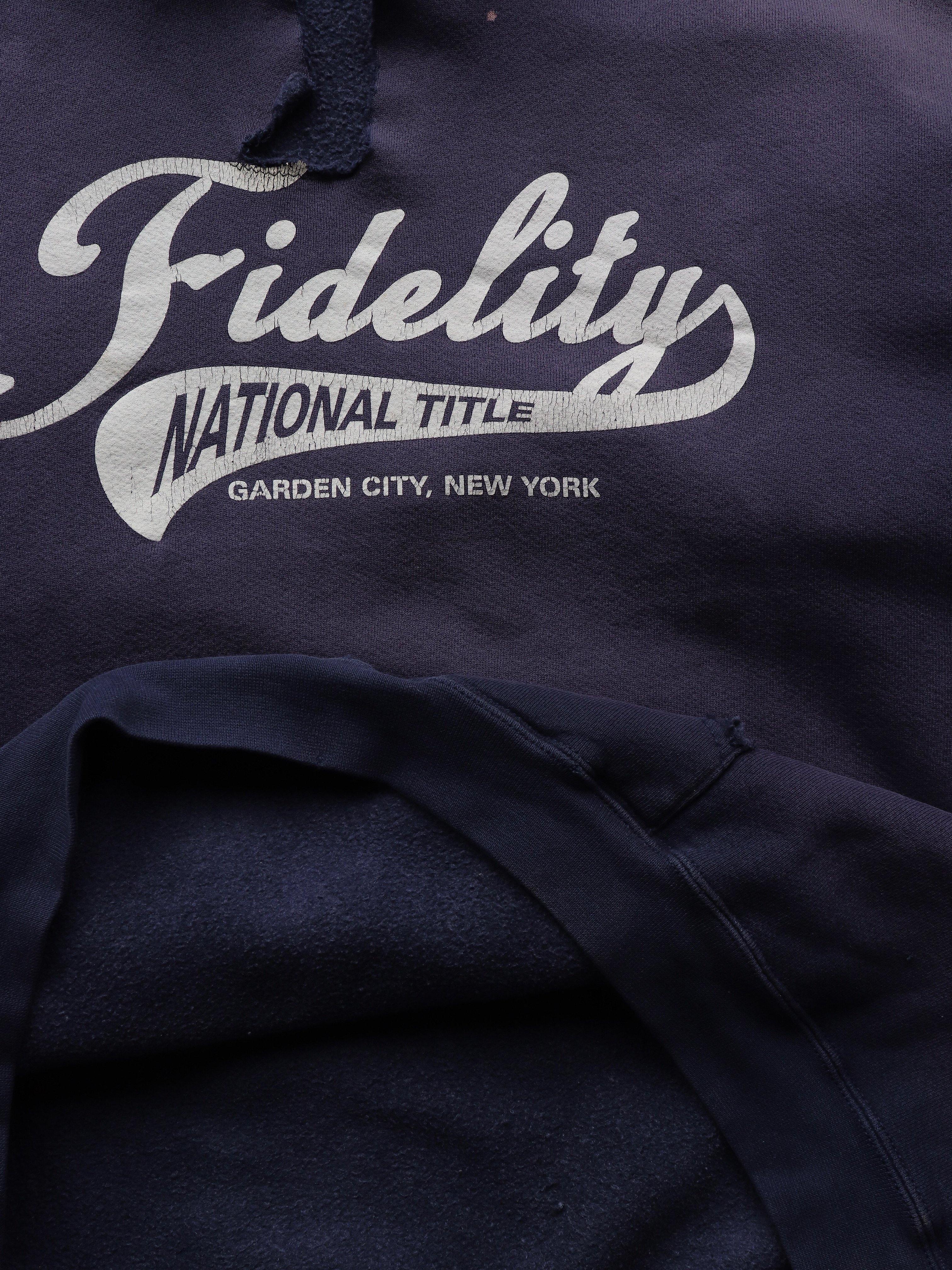 THRASHED & SUN FADED “FIDELITY” SWEATSHIRT - 1990S - LOST ENDS FOUND