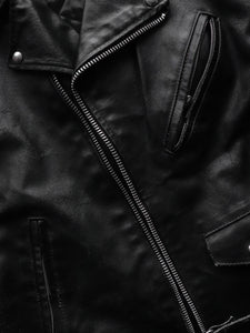 LEATHER MOTO JACKET - 1980S