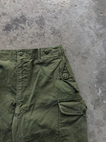 Load image into Gallery viewer, FADED DOUBLE KNEE MILITARY FATIGUE PANTS - 1960S - LOST ENDS FOUND
