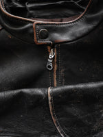 Load image into Gallery viewer, DISTRESSED LEATHER MOTO JACKET - 1990S
