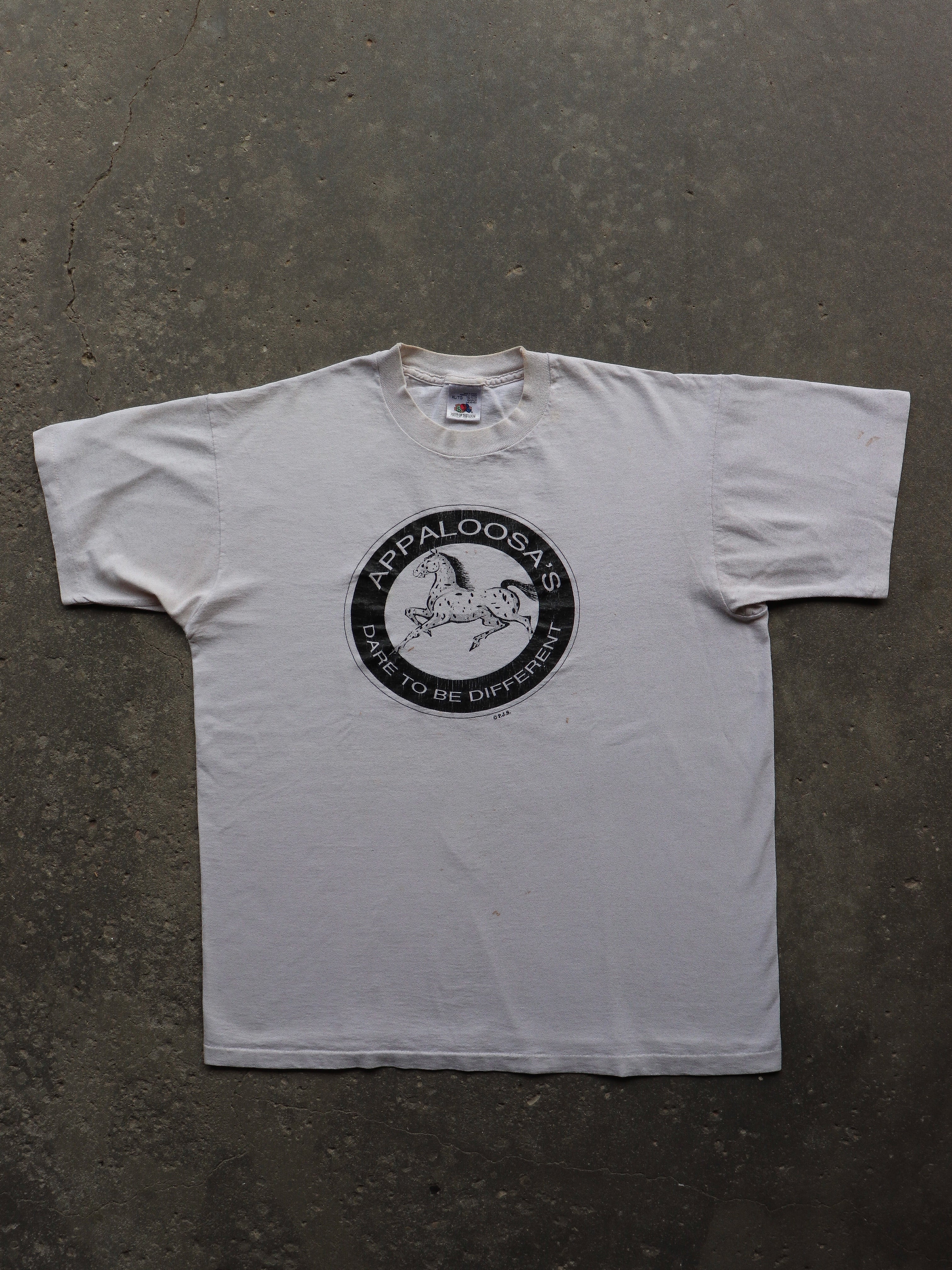 SINGLE STITCH “APPALOOSA’S” TEE - 1990S - LOST ENDS FOUND