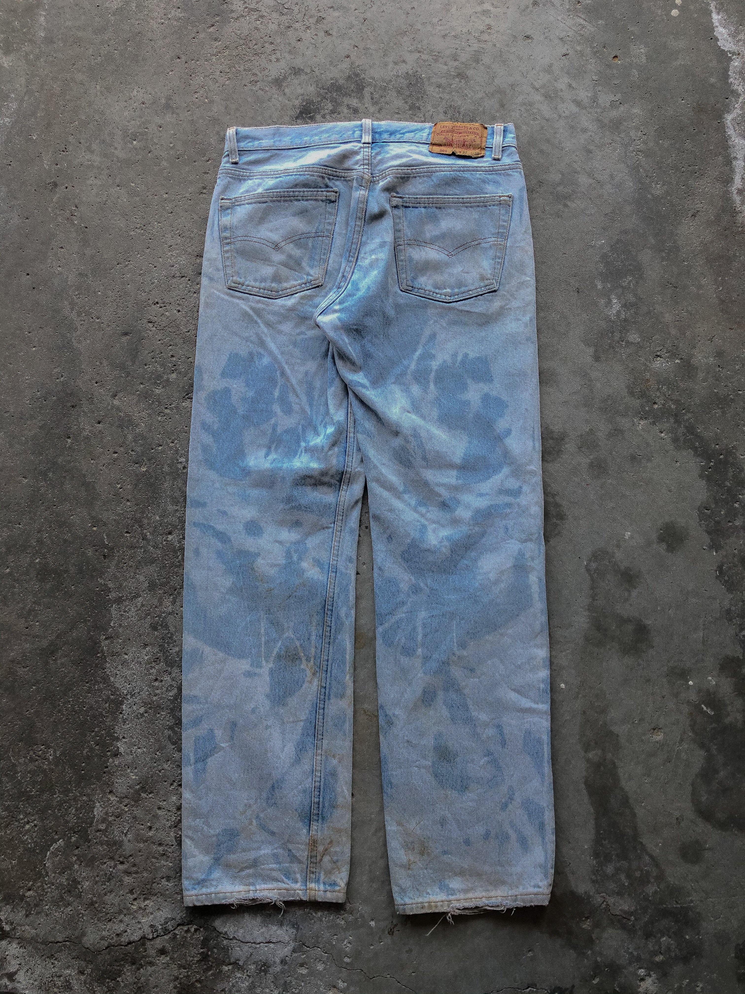 LEVI’S 501 THRASHED & BLEACHED DENIM - 1980s - LOST ENDS FOUND