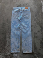 Load image into Gallery viewer, LEVI’S 501 THRASHED &amp; BLEACHED DENIM - 1980s - LOST ENDS FOUND
