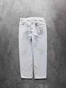 LEVI'S 501 STAINED BONE PAINTER DENIM - 1990S