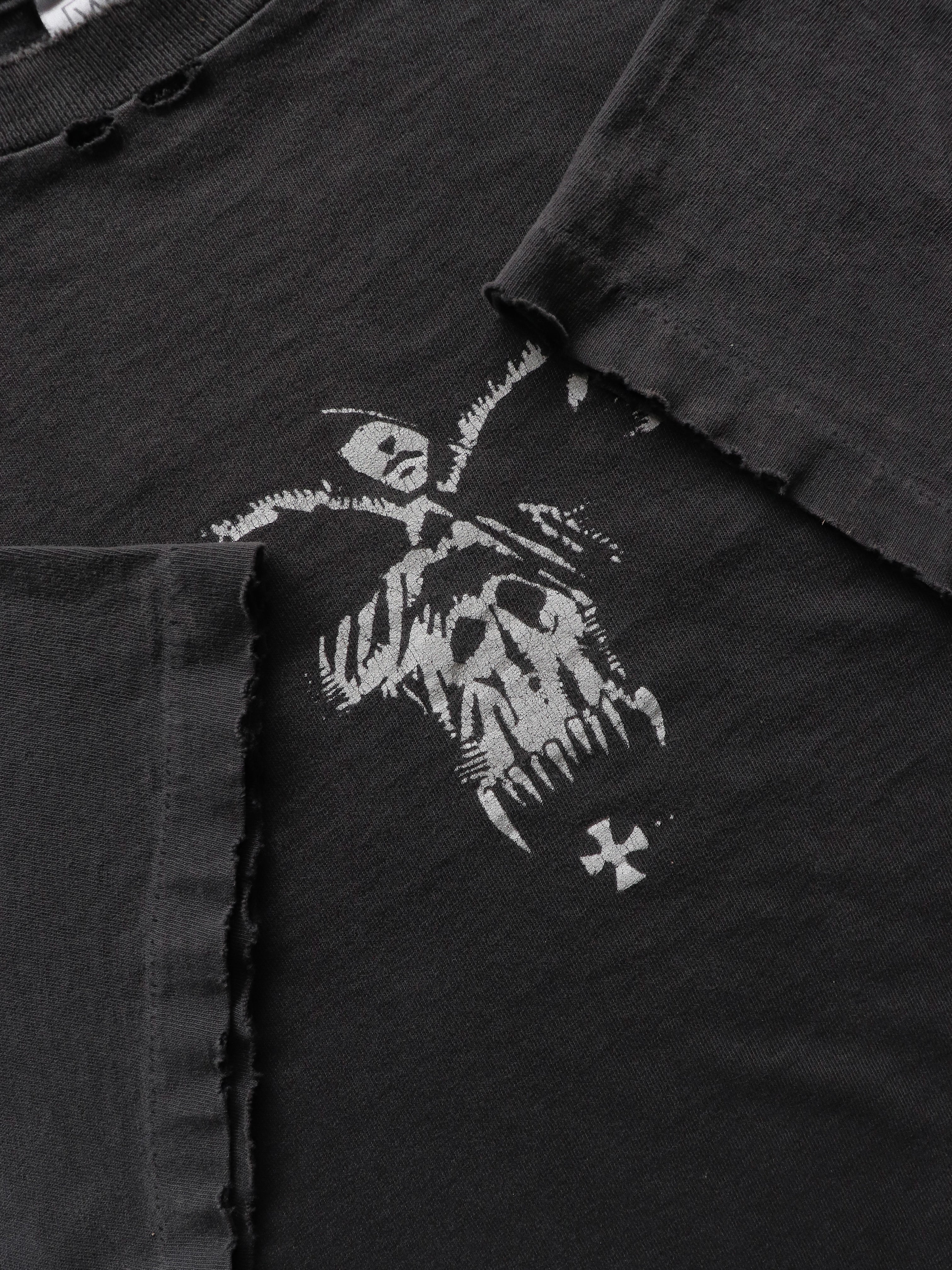 THRASHED & FADED DANZIG "BLACKACIDEVIL" TEE - 1990S