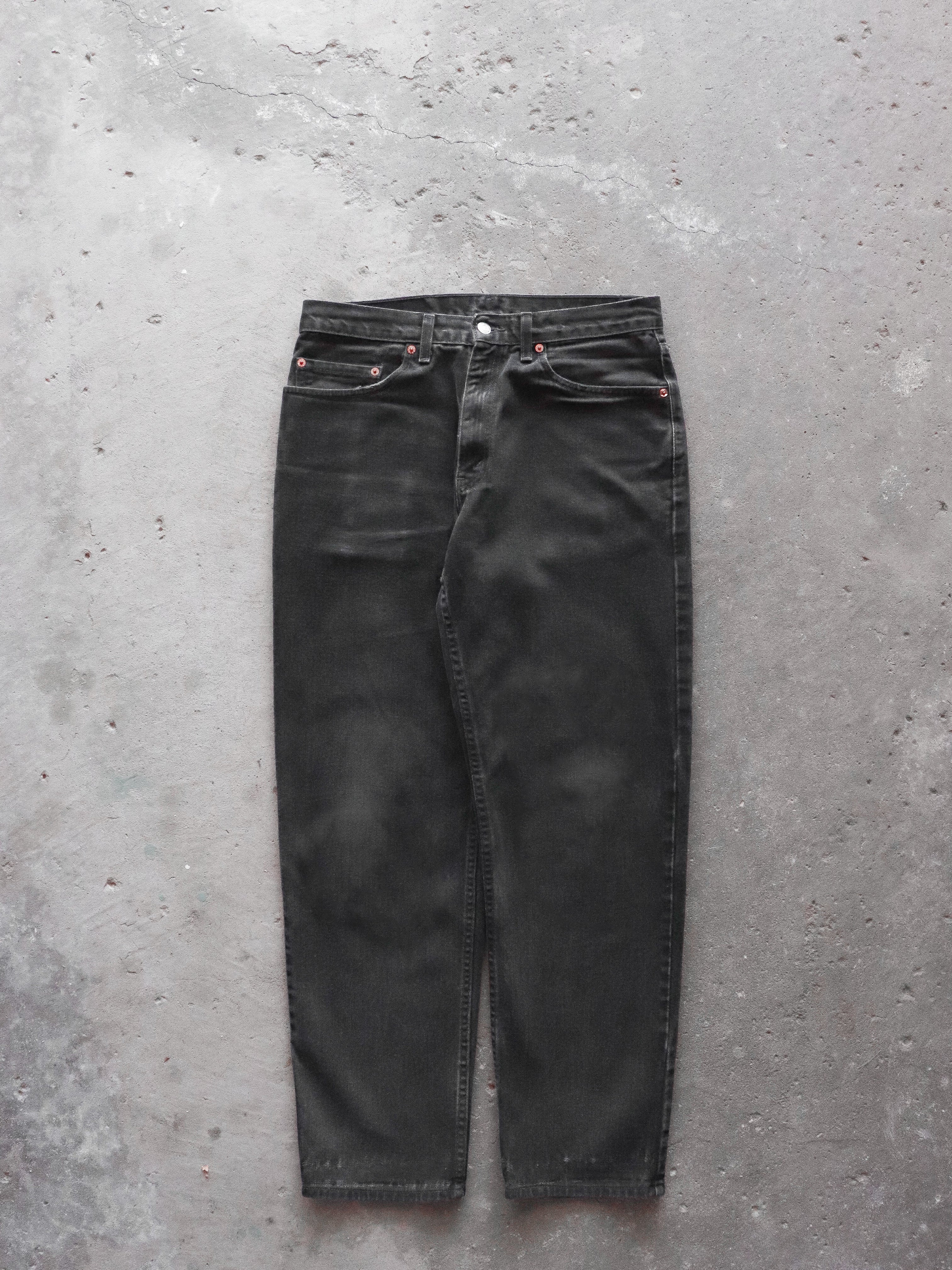 LEVI'S 550 FADED BLACK DENIM - 1990S