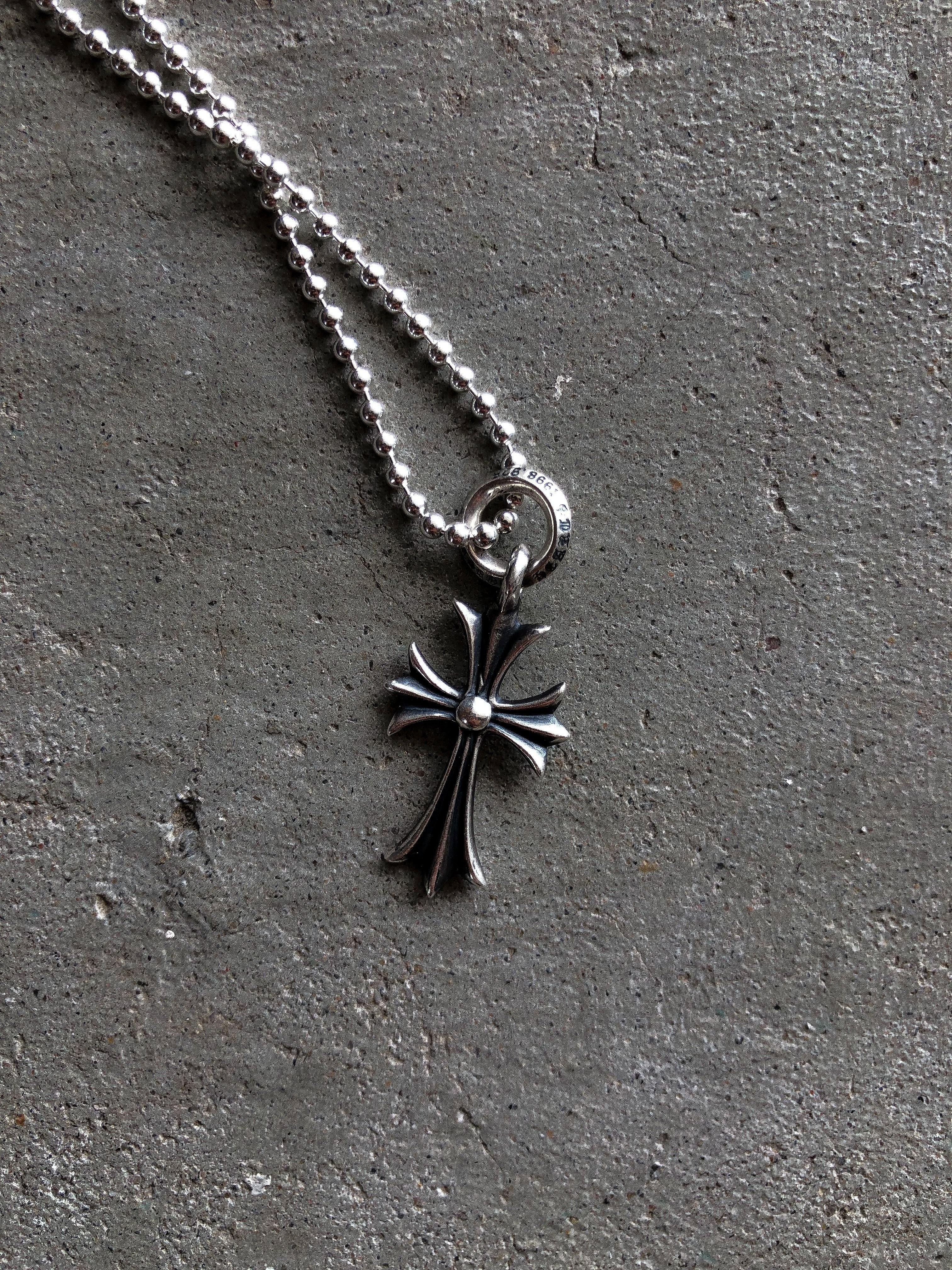 CHROME HEARTS CROSS PENDANT & CHAIN - LOST ENDS FOUND