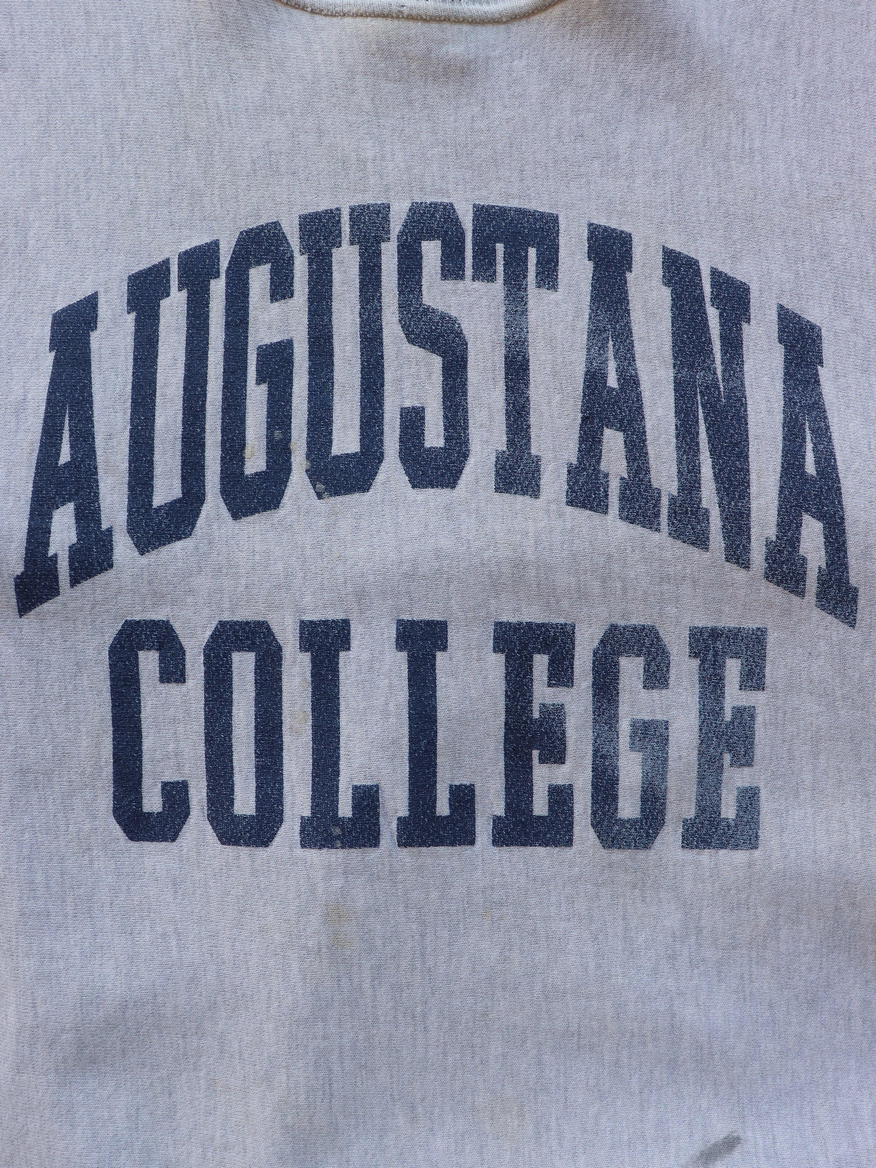 FADED & DISTRESSED "AUGUSTANA COLLEGE" CREWNECK - 1990S - LOST ENDS FOUND